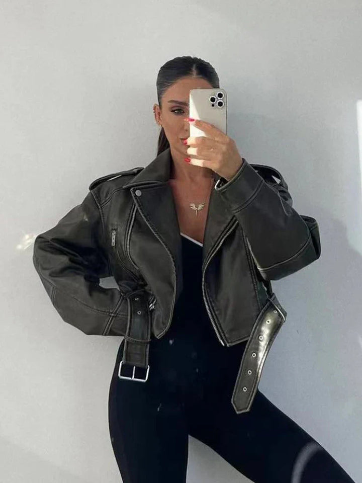 Drune | Winter Damen jacke mit Gürtel