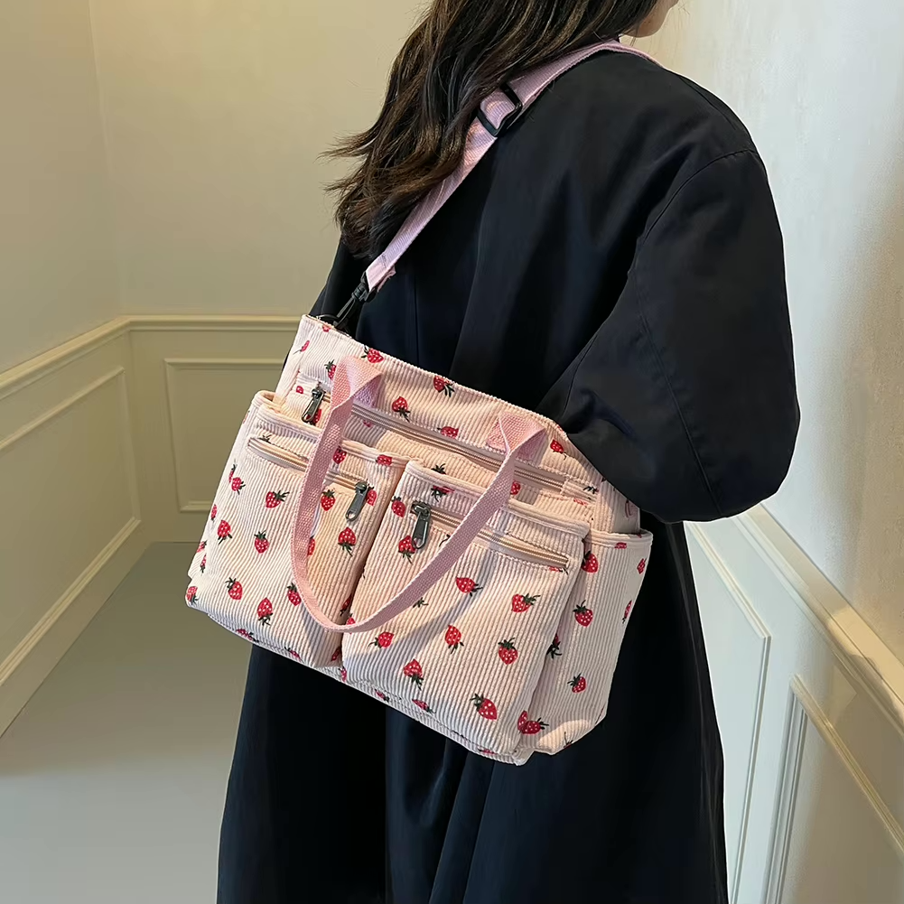 Drune | Erdbeer Cordtasche