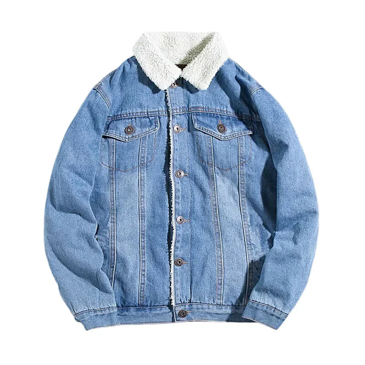 Drune | Freizeitjacke mit Lammfelloptik - Modische Übergangsjacke für Alltag und Freizeit