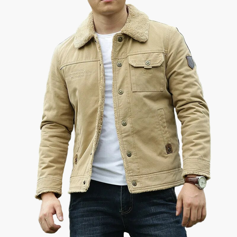 Drune | Freizeitjacke mit Fleecekragen - Modische Outdoor Übergangsjacke für Alltag und Abenteuer