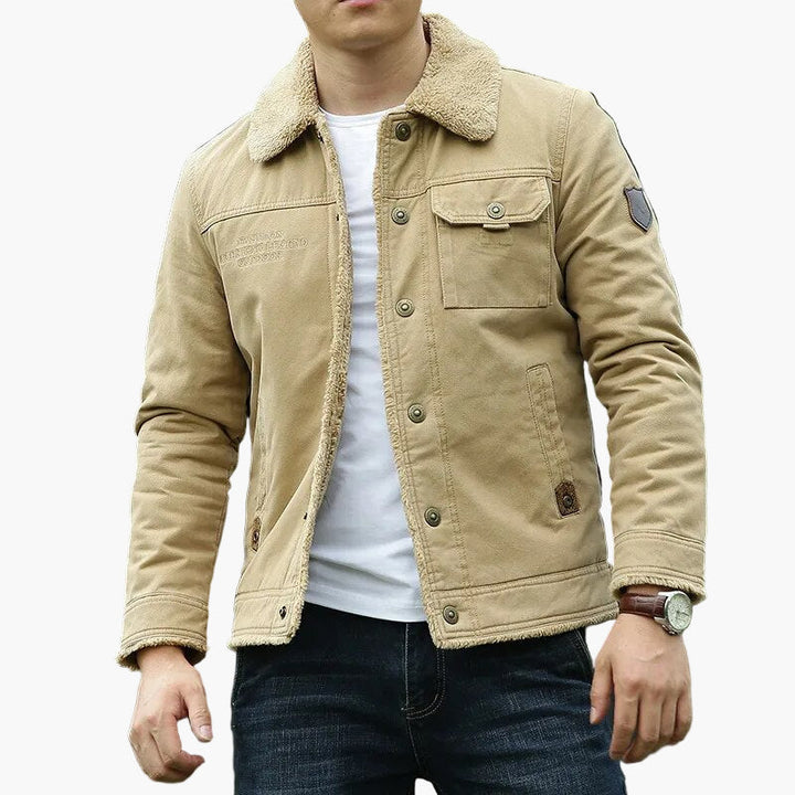 Drune | Freizeitjacke mit Fleecekragen - Modische Outdoor Übergangsjacke für Alltag und Abenteuer