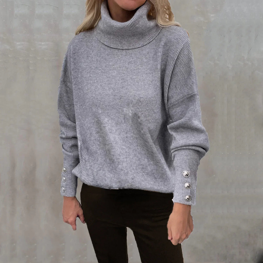 Drune | Lässiger Strickpullover mit Hohem Kragen