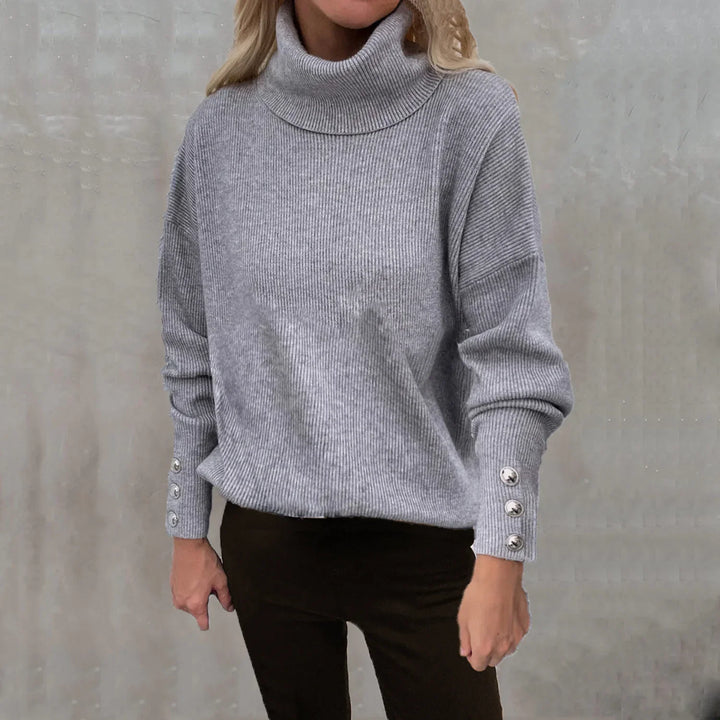 Drune | Lässiger Strickpullover mit Hohem Kragen