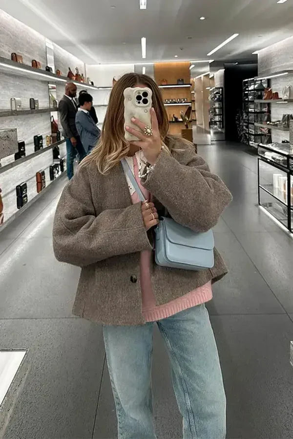 Drune | Oversized Gemütlicher Kurzer Mantel