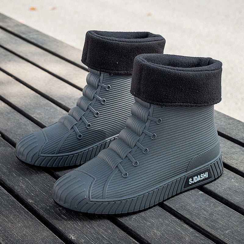 Drune | Schuhe High Top Wasserdicht Fleece Gefüttert Robuste Sohle mittelhoher Schaft