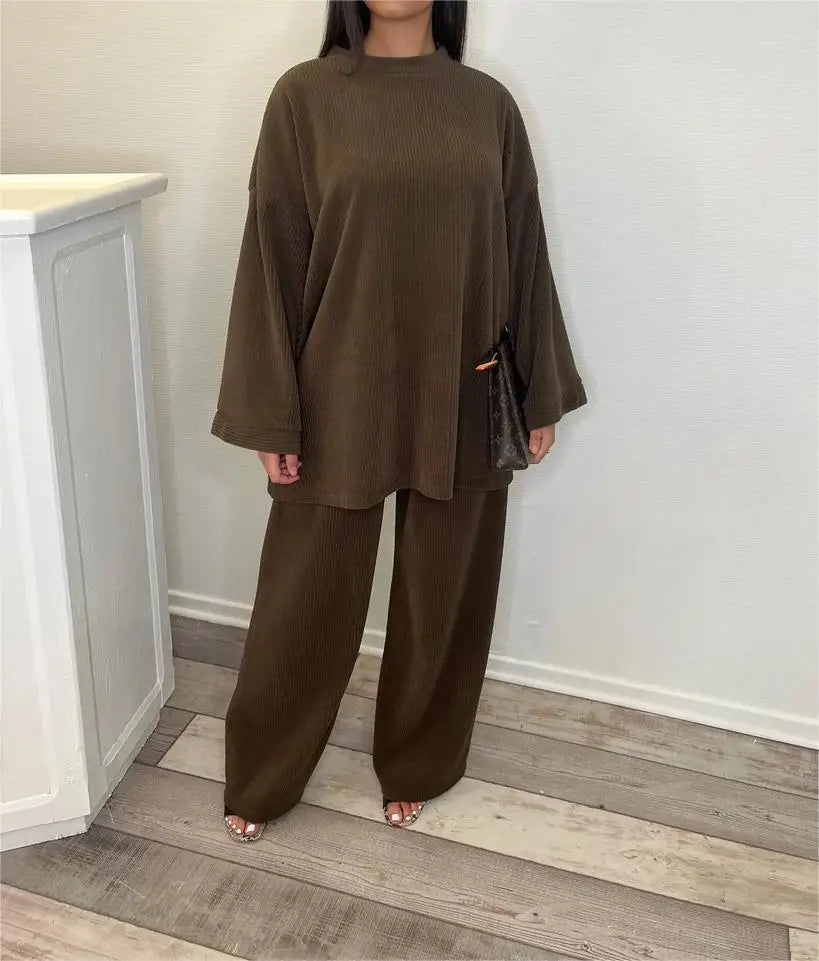 Drune | Komfort: Damen Corduroy Zweiteiler