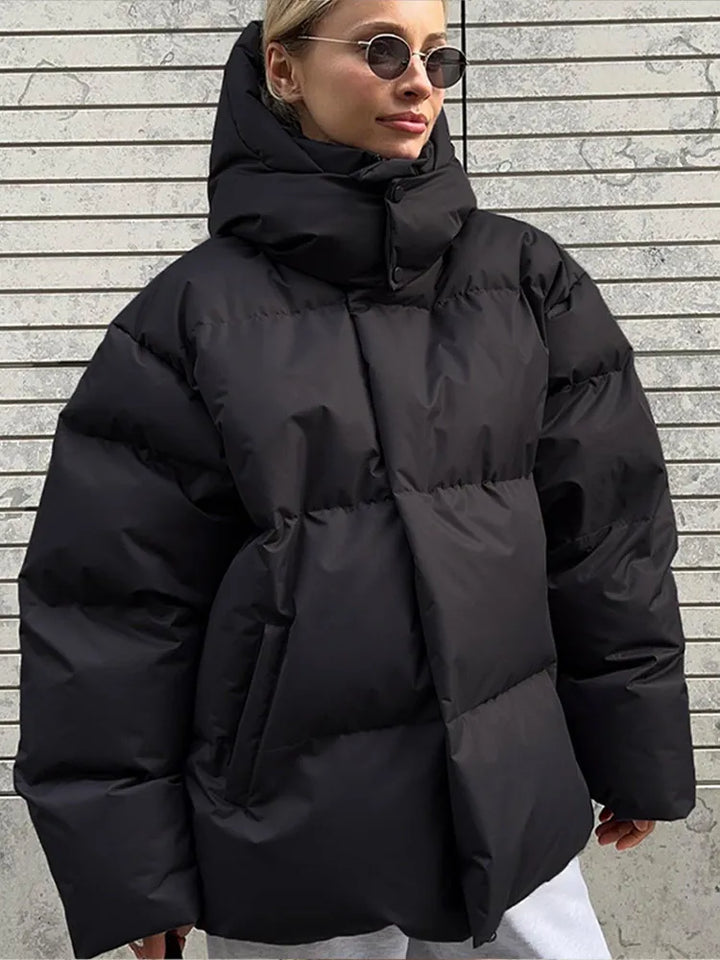 Drune | Oversized Puff-Hoodie-Jacke