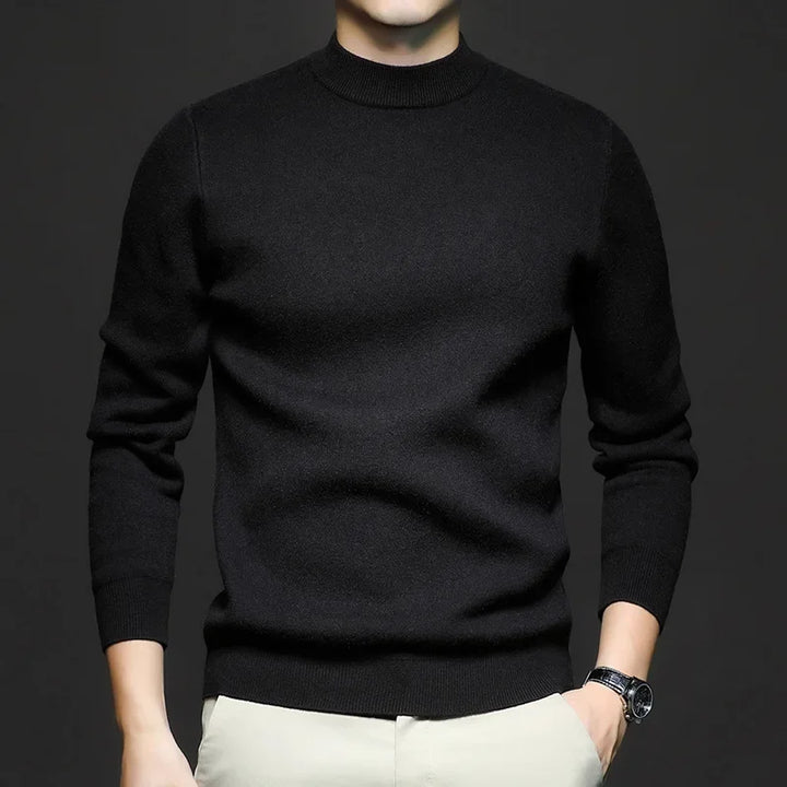 Drune | Klassischer Strickpullover Rundhals Zeitloses und Elegantes Aussehen