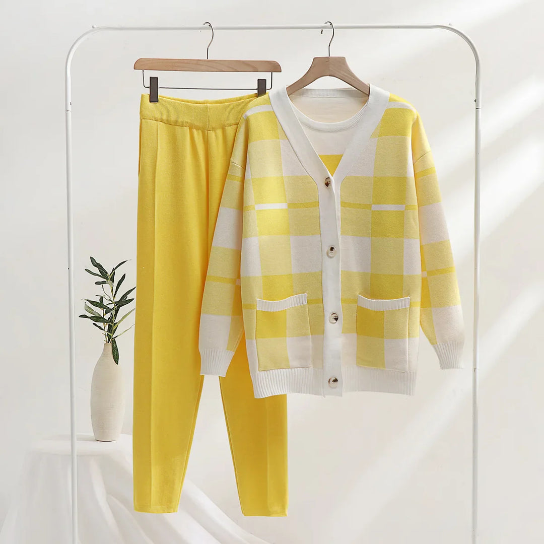 Drune | Weiches Strick 3-Teiliges Set