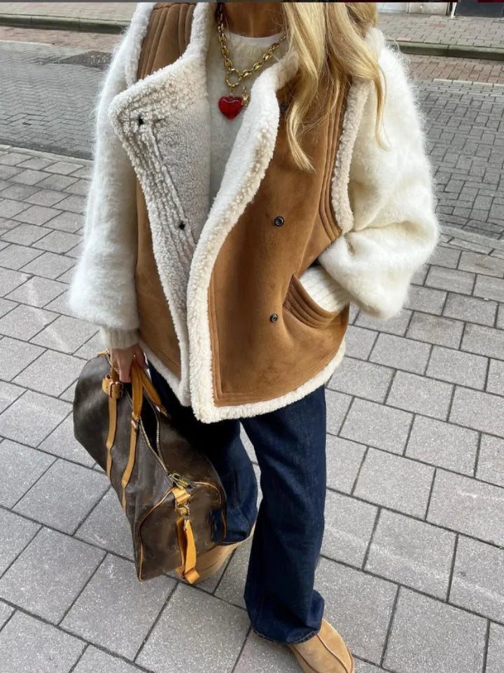 Drune | Leder Winterweste Stilvoll & Zeitlos
