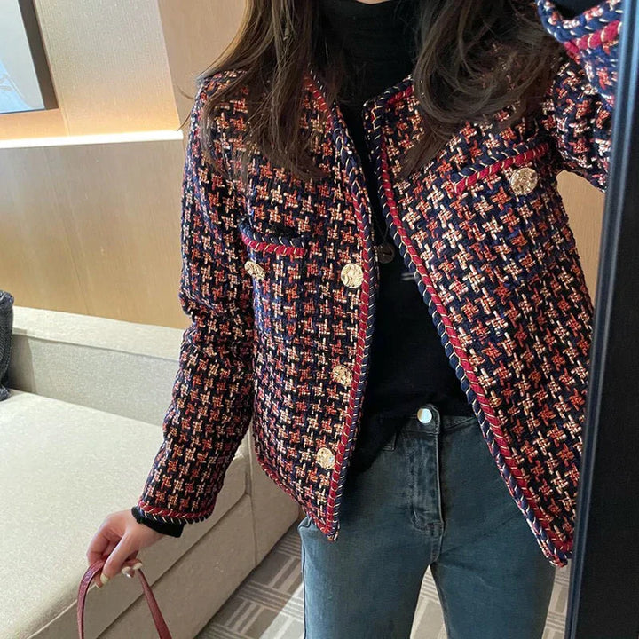 Drune | Elegante Kariertes Kurzjacke