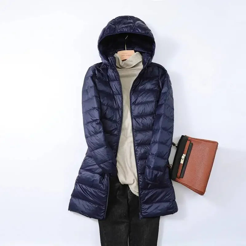 Drune | Pufferjacke - Daunenjacke Leicht Packbar - Abnehmbare Kapuze
