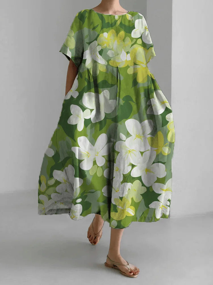 Premium bedrucktes Maxikleid