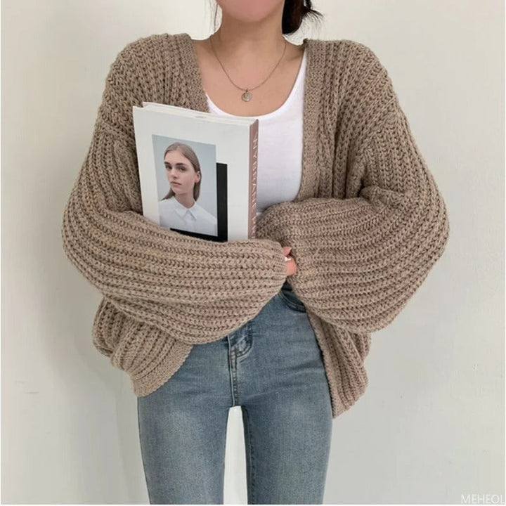 Drune | Lässiger Strick-Cardigan mit Oversize-Ärmeln