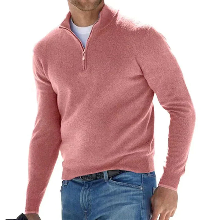 Drune | Polo - Modischer Reißverschluss-Pullover für Männer