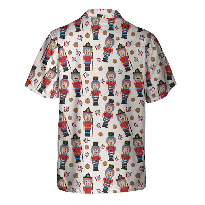 Drune | Nahtloses Weihnachtsmuster mit Nussknacker Weihnachts-Hawaiian-Shirt