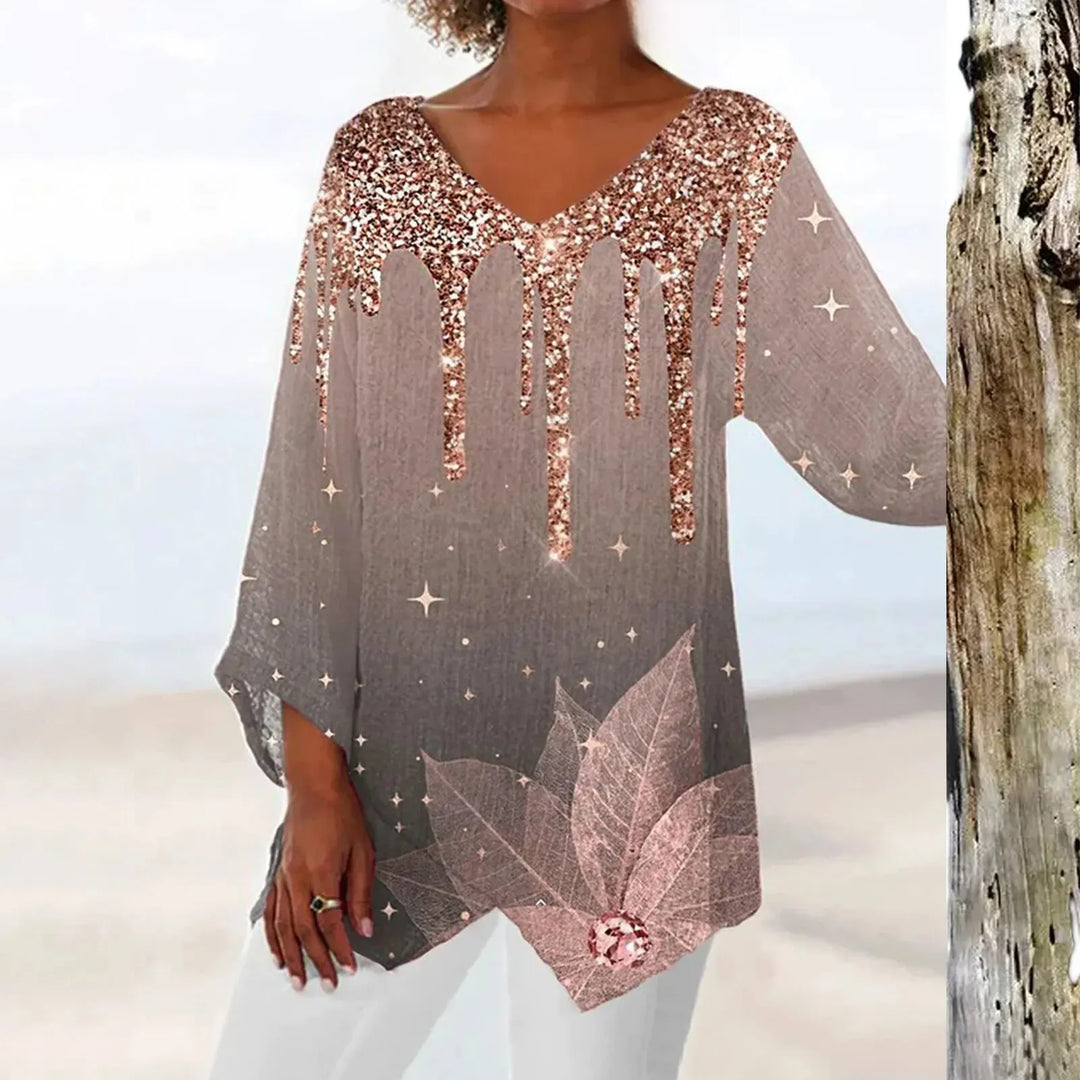 Drune | Vintage V-Ausschnitt Top