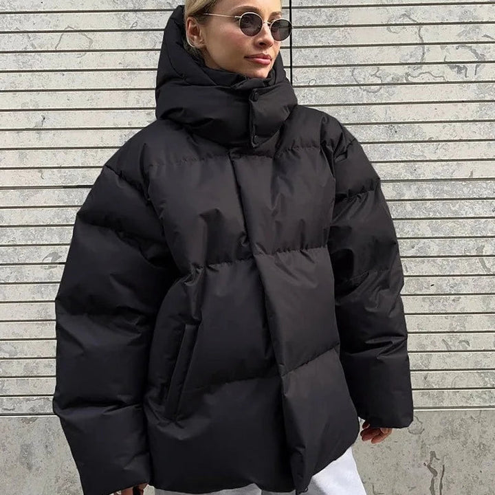 Drune | Übergroße Pufferjacke - Winter Hoher Hals Kapuzen Design