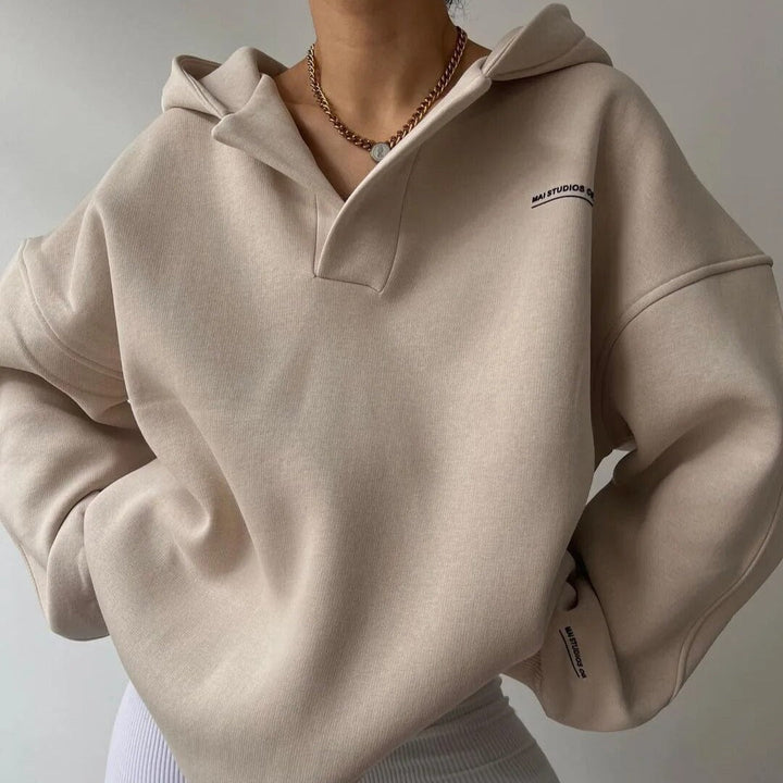Drune | Damen Lässig Kapuzenpullover Winter