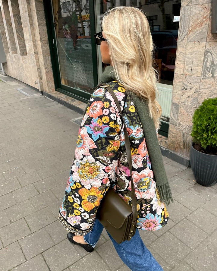 Drune | Floral gestickte Jacke - Bunt & Gemütlich - Oversized Fit - Boho-Chic Stil