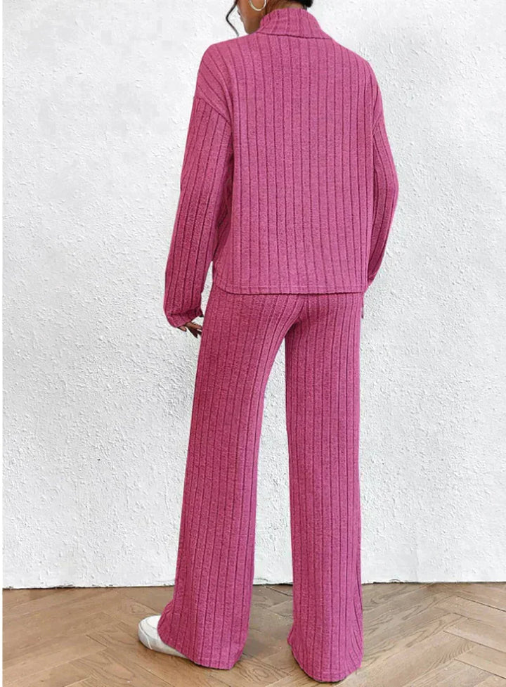 Drune | Gestrickte Hose und Rollkragenpullover für Damen