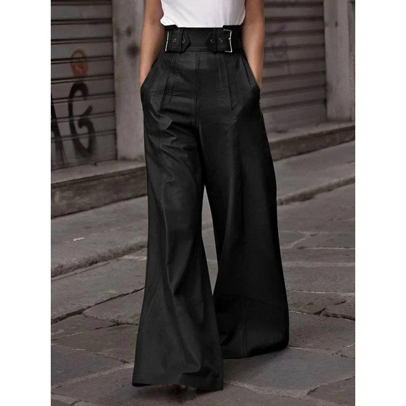 Drune | Schlaghose mit hoher Taille für Streetwear