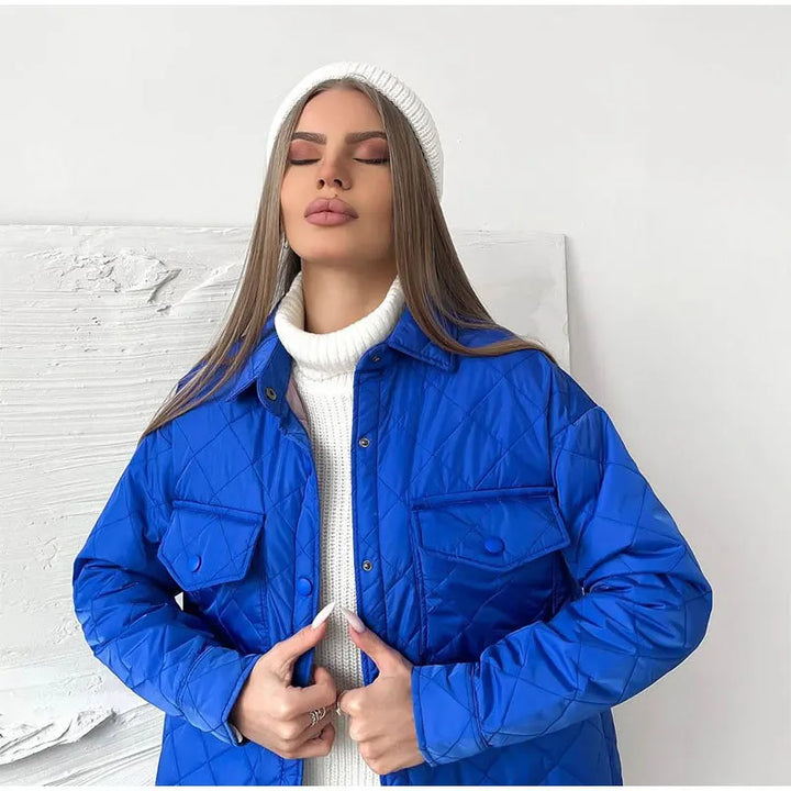 Drune | Klassisch gesteppte Jacke mit Druckknöpfen