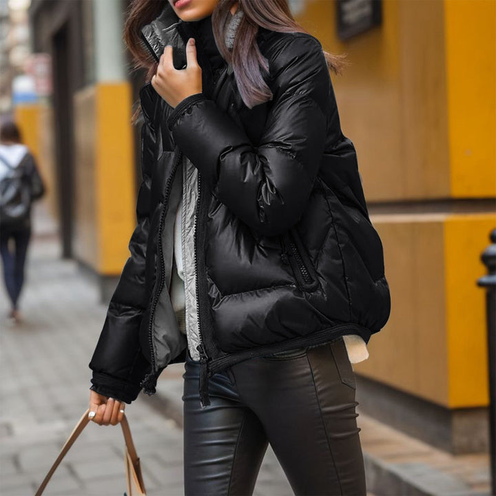 Drune | Stylische Steppjacke mit Glänzendem Finish