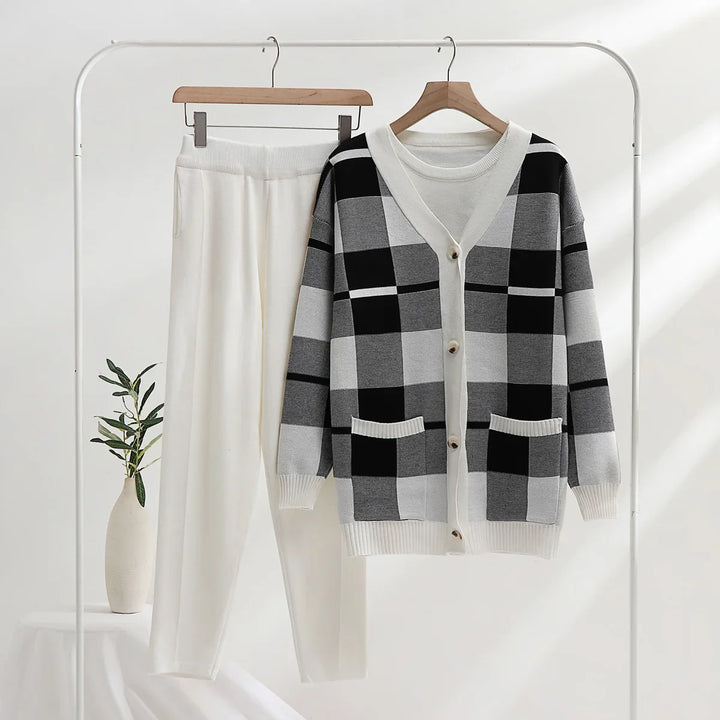 Drune | Weiches Strick 3-Teiliges Set