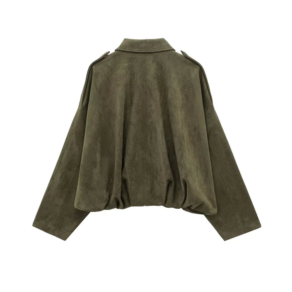 Drune | Faux Suede Jacke