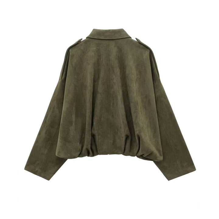 Drune | Faux Suede Jacke