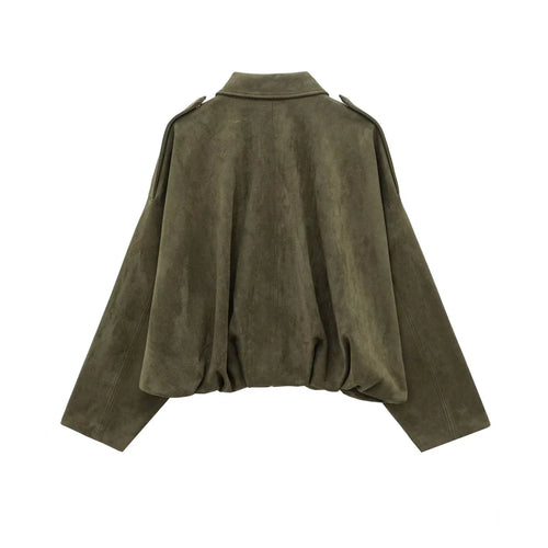 Drune | Faux Suede Jacke