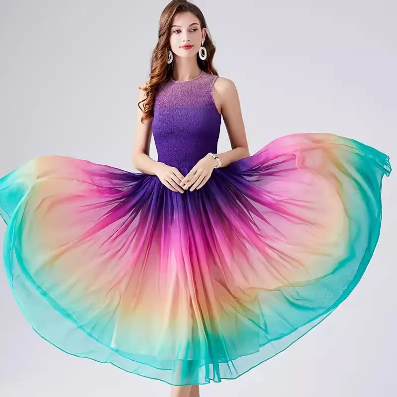 Drune | Golden Hour Harmony Midi Kleid