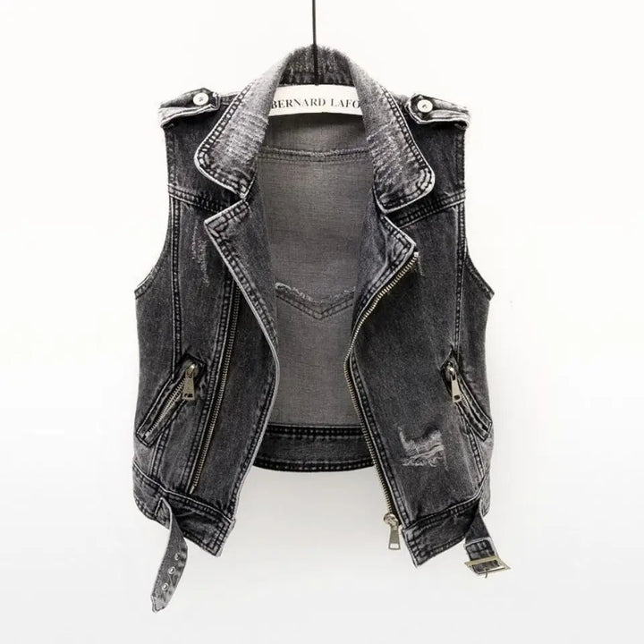 Drune | Distressed Denim Weste