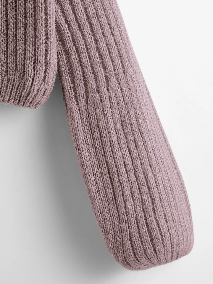 Drune | Rundhals Kurzform Strickpullover
