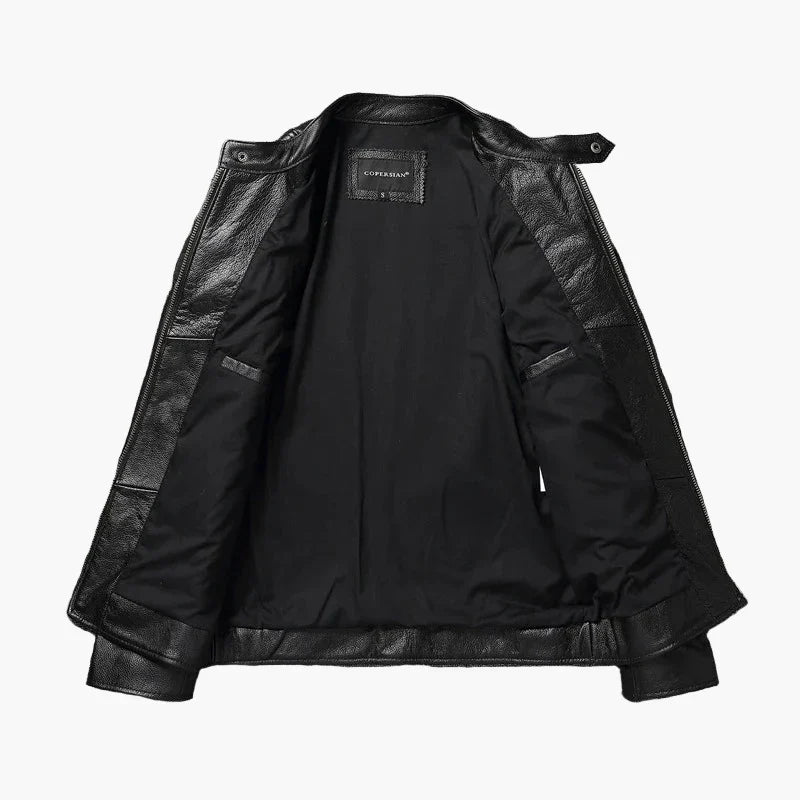 Drune | Bikerjacke im klassischen Moto-Style - Schmal geschnittene modische Übergangsjacke für Freizeit und Alltag