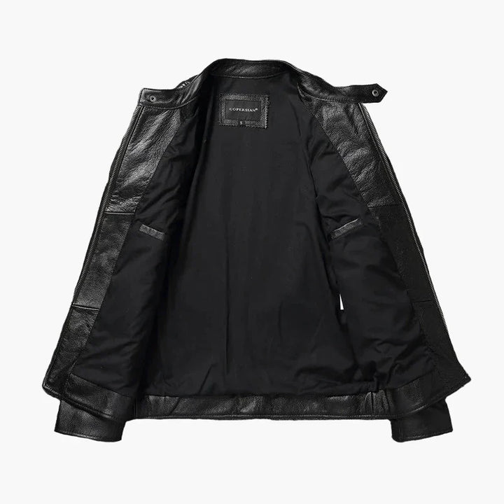 Drune | Bikerjacke im klassischen Moto-Style - Schmal geschnittene modische Übergangsjacke für Freizeit und Alltag