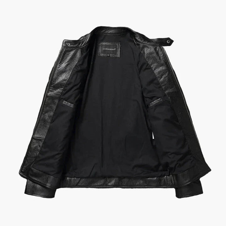 Drune | Bikerjacke Im Klassischen Moto-Style - Schmal Geschnittene Modische Übergangsjacke für Freizeit und Alltag
