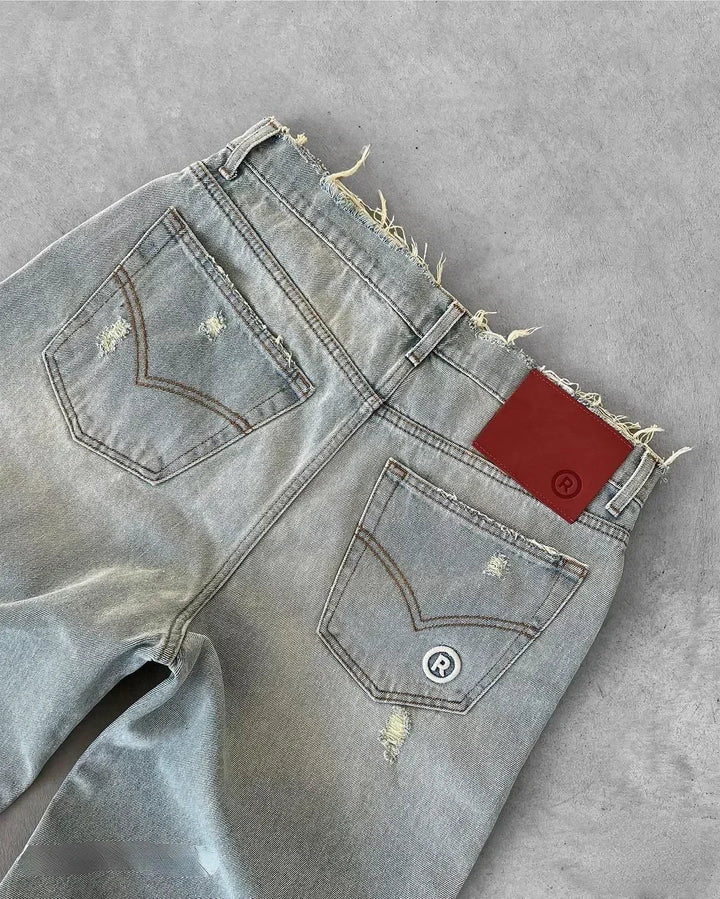 Drune | Amerikanische Gewaschene Retro Jeans Für Männer