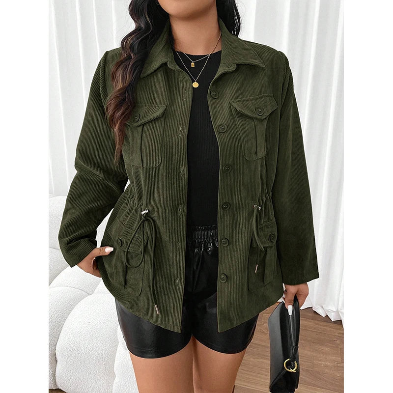 Drune | Cordjacke mit Taschen für Damen