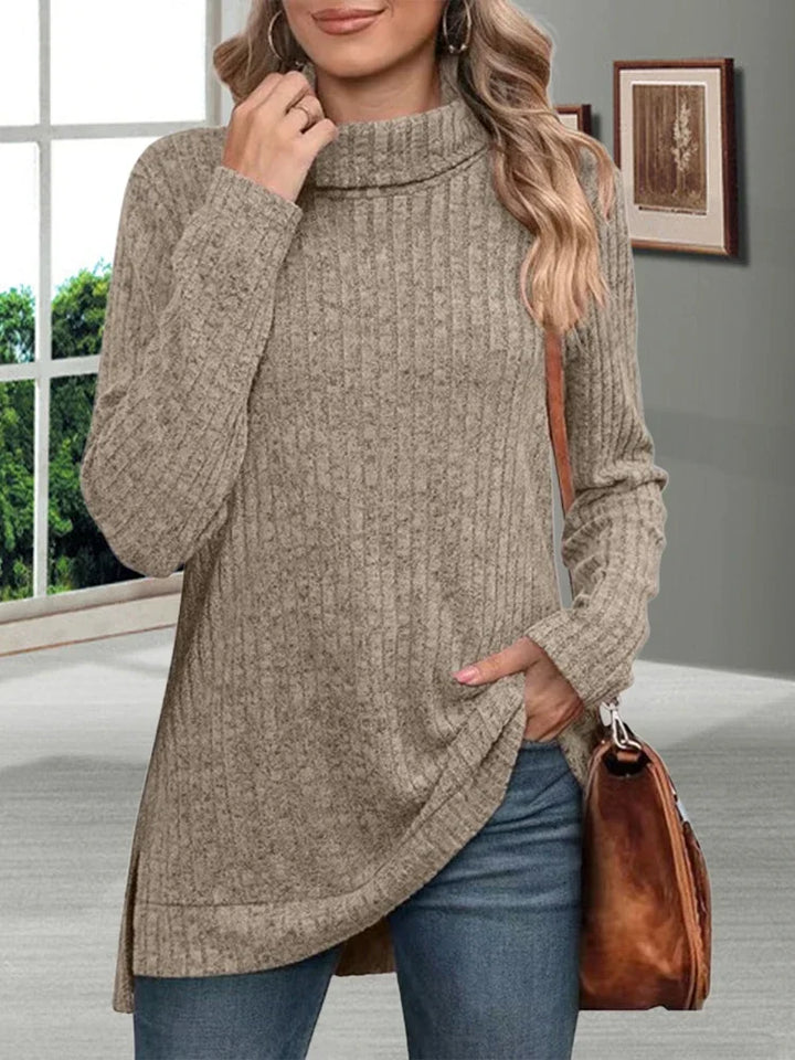 Drune | Warmer gestreifter Rollkragenpullover