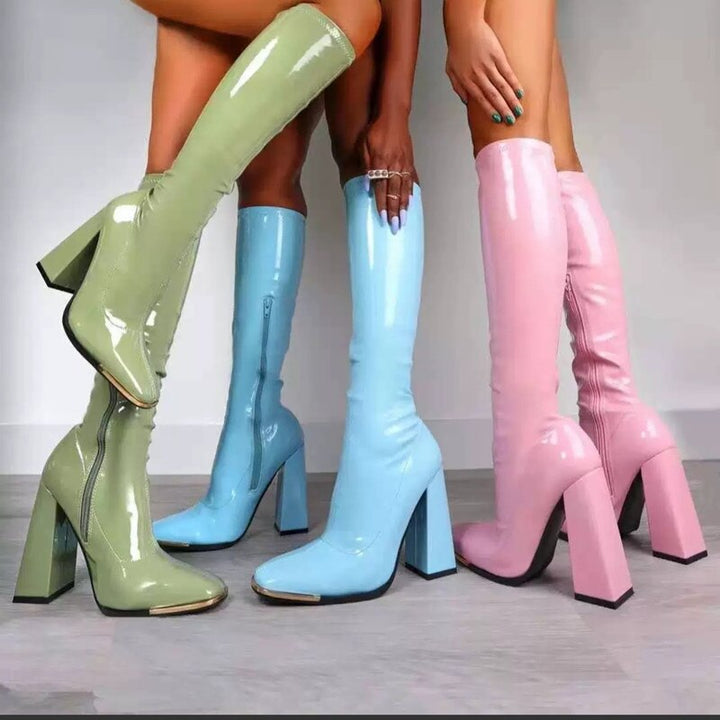 Drune | Bequeme Rutschfest Engel Stiefel mit Reissverschluss