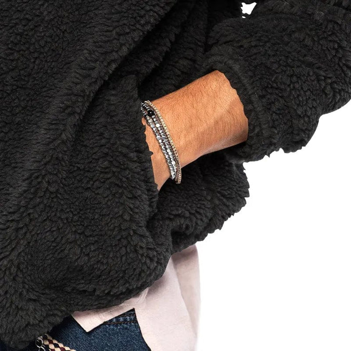 Drune | Veste Sherpa aus Velours