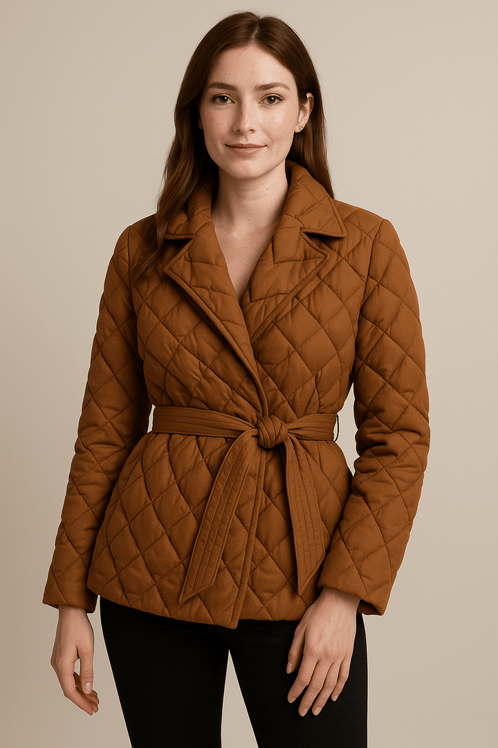 Drune | Stilvolle Steppjacke mit Gürtel