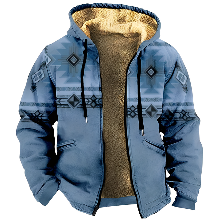 Drune | Kapuzenjacke im Tribal-Stil für Herren
