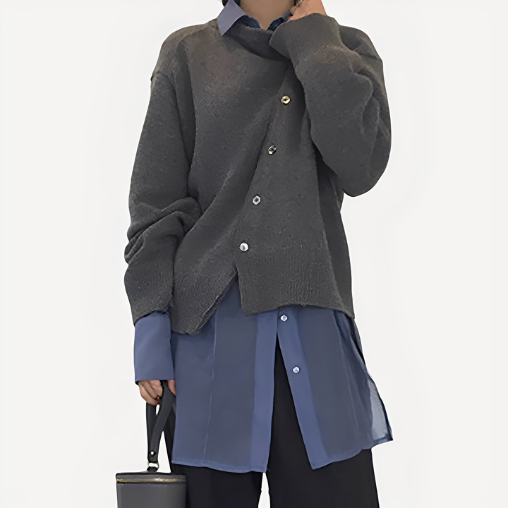 Drune | Stilvolle und bequeme Überzieh-Strickjacke
