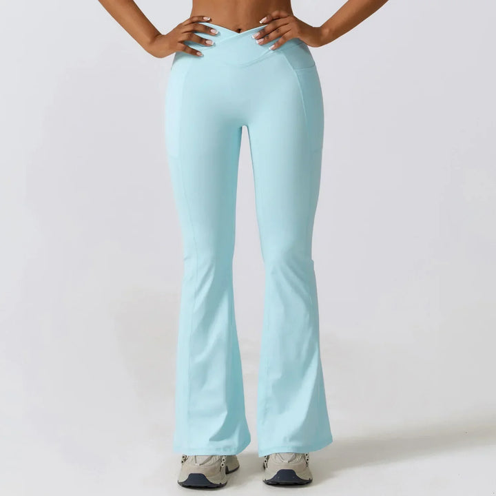 Drune | Hoch taillierte Flare-Leggings