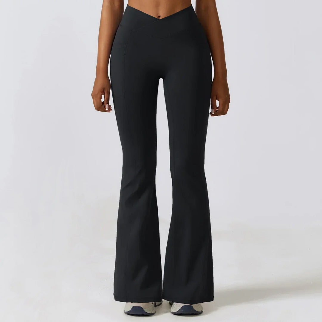 Drune | Hoch taillierte Flare-Leggings