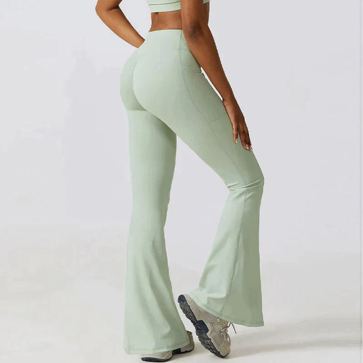 Drune | Hoch taillierte Flare-Leggings