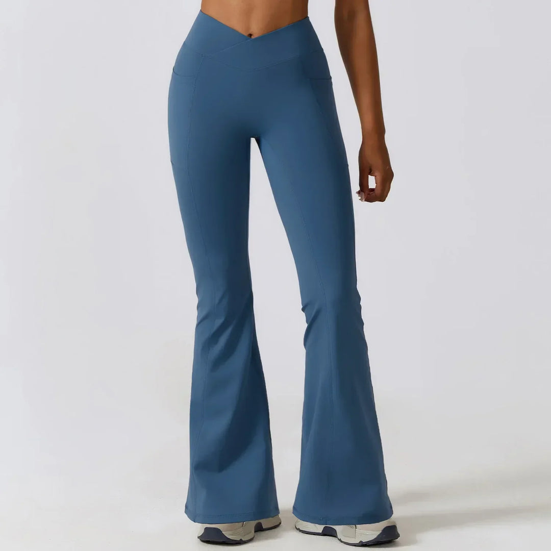 Drune | Hoch taillierte Flare-Leggings